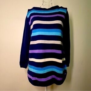 Talbots multi-colored striped sweater, Sz S. Preowned. EUC.